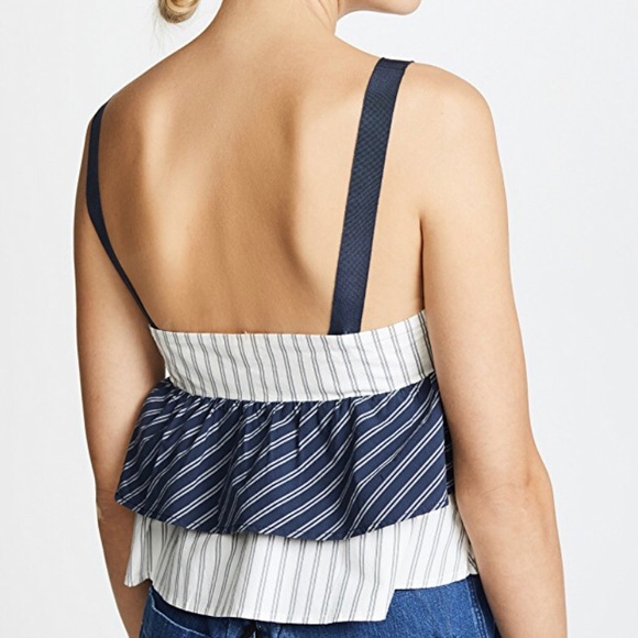 NWT JOIE MARJIE TOP  in Dark Navy Porcelain Small - Picture 3 of 14